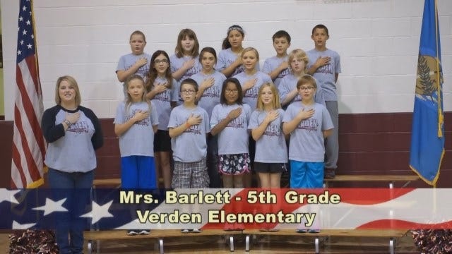Mrs. Bartlett's 5th Grade Class at Verden Elementary School