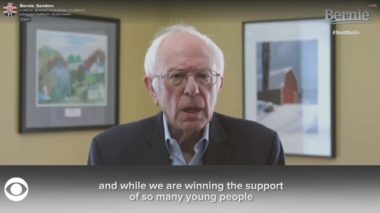 WATCH: Sen. Bernie Sanders Announces He Suspending His Presidential Campaign