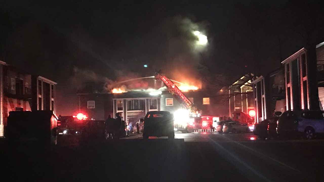 Crews Battle Large Apartment Fire In Norman