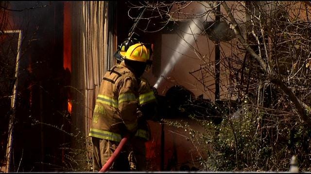 Firefighter Injured Battling Berryhill Structure Fire