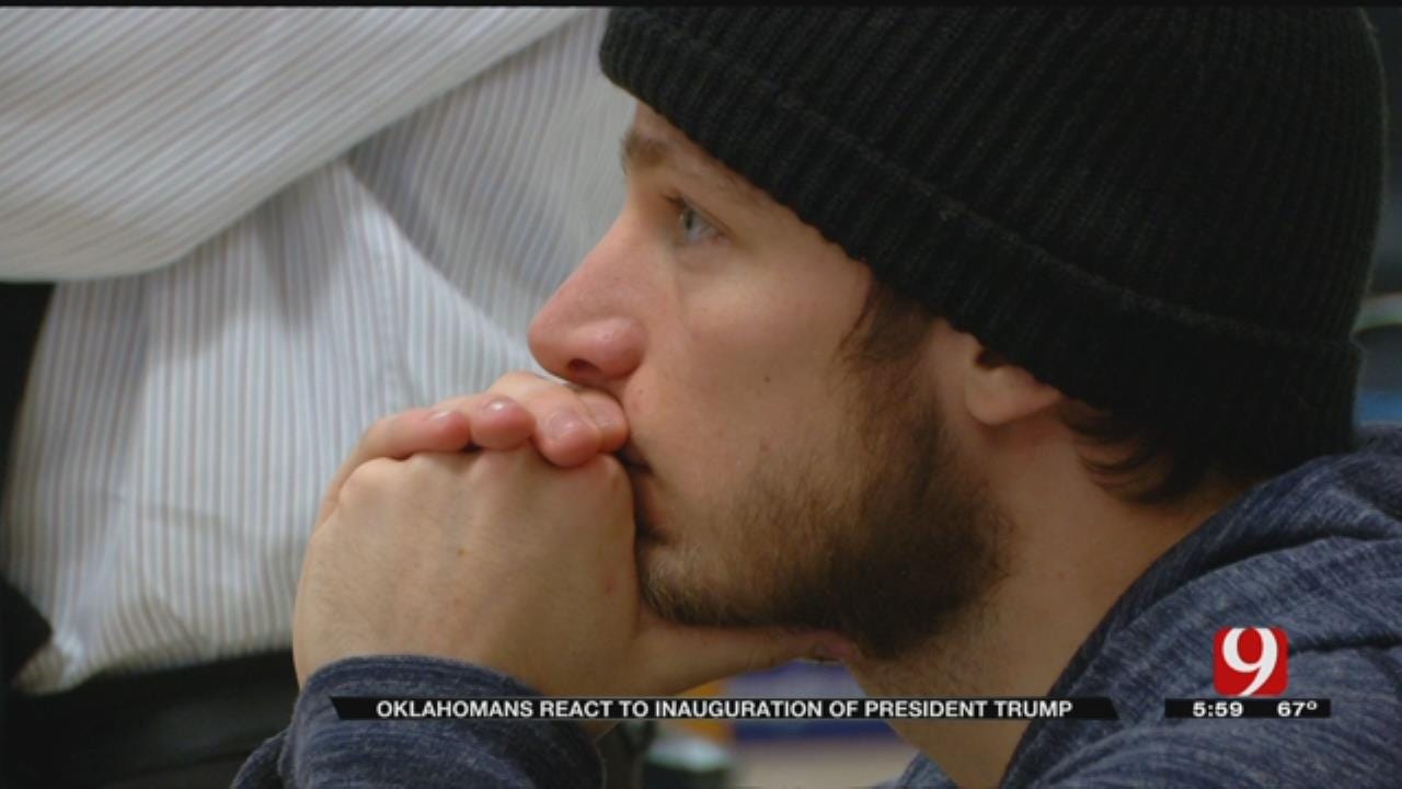 UCO Students Watch President Trump's Inauguration