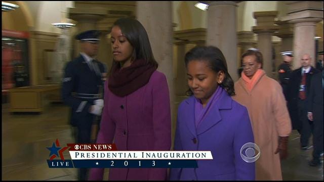 First Daughters Arrive At Presidential Inauguration