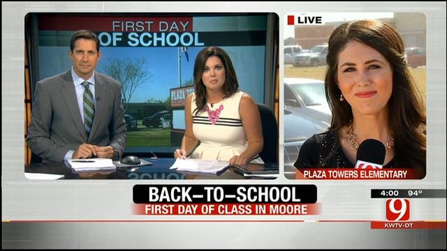 Amanda Taylor Reports Live From Plaza Towers Elementary