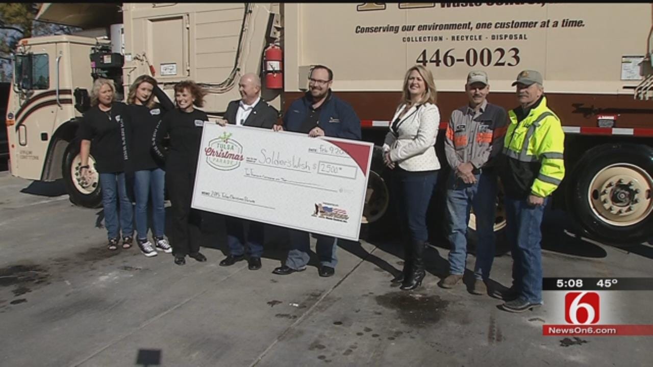 Tulsa Christmas Parade Donates Extra Money To Help Soldier In Need