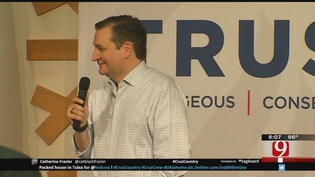 Ted Cruz Makes Campaign Stop At OCCC