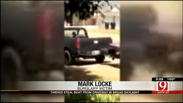 Thieves Steal Boat From OKC Driveway In Broad Daylight