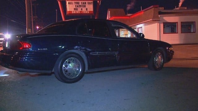 WEB EXTRA: Pickup Driver Hits Buick, Sign Pole After Leaving Tulsa Bar