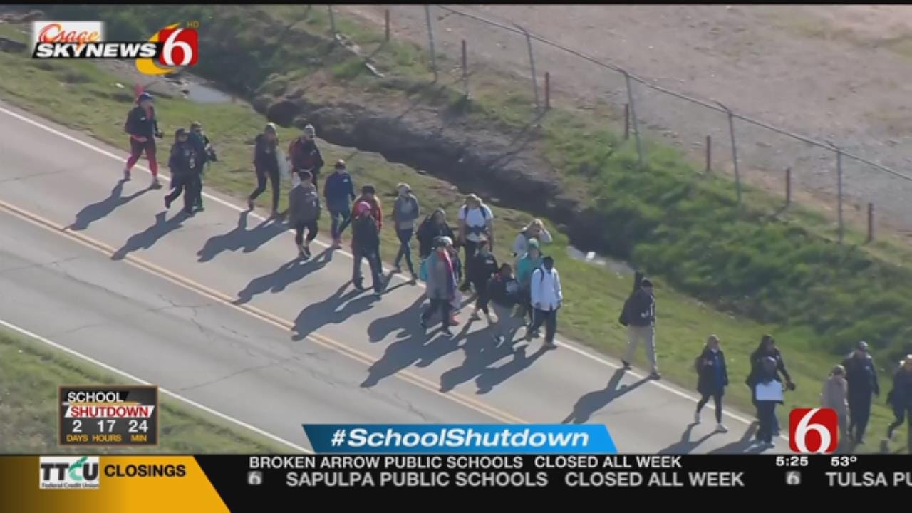 Educators Walking From Tulsa To State Capitol In OKC