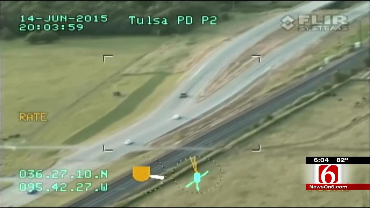 Caught On Video: Tulsa Police Helicopter Chases Suspect
