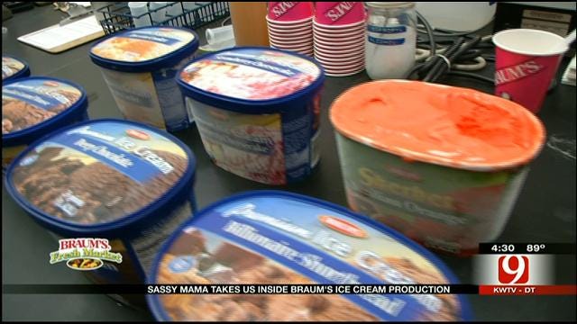 Sassy Mama Celebrates National Ice Cream Day Inside Braums' Factory