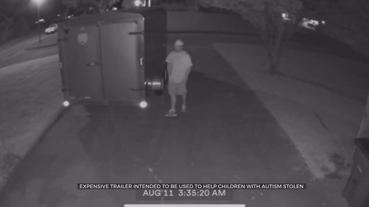 WATCH: Man Steals Trailer Meant To Help Kids With Autism