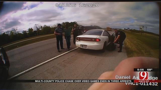 Multi-County Police Chase Over Stolen Video Games Ends In 3 Arrests