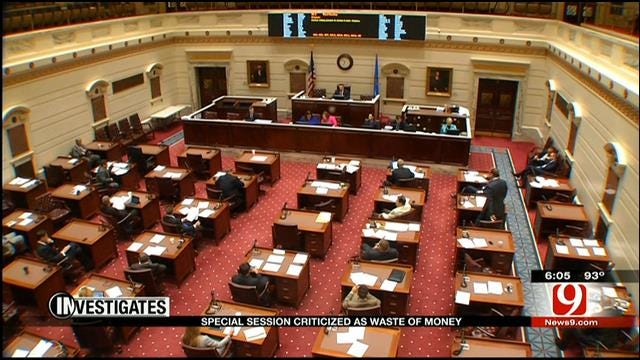 Special Session Costing Taxpayers Thousands