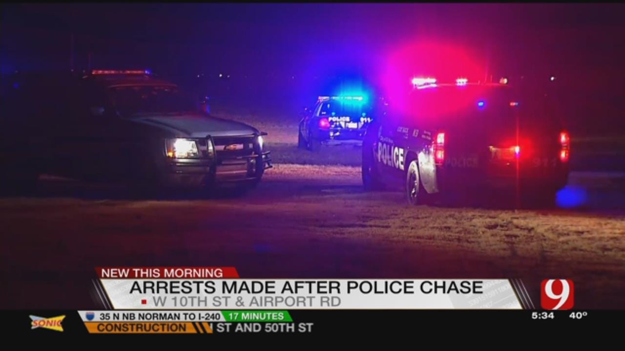 Police Chase Suspects Eventually Surrender To El Reno Police