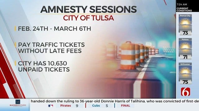 Tulsa Municipal Court Offering Traffic, Parking Ticket Amnesty Sessions
