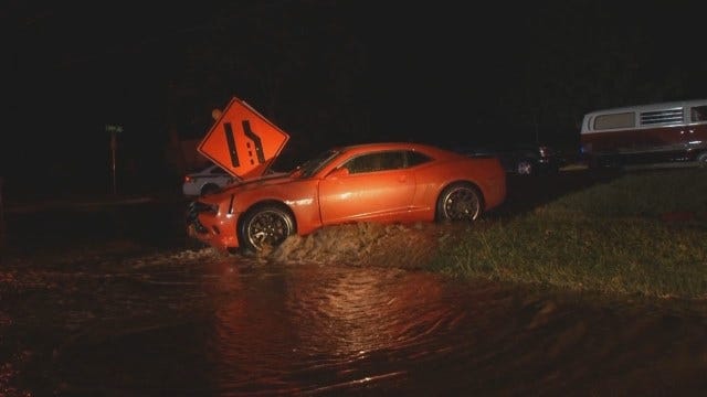 WEB EXTRA: Car Takes Out Hydrant Near Lewis