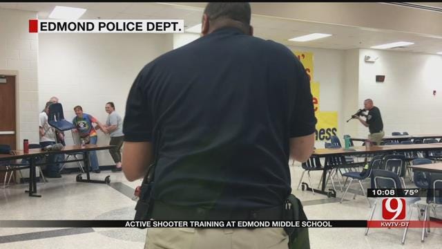 Edmond Police, School Officials Train For An Active Shooter Situation