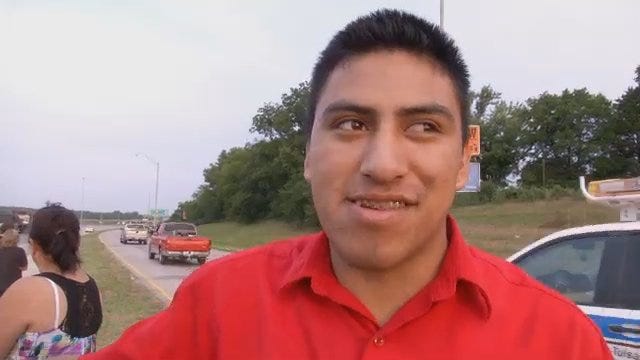 WEB EXTRA: Gilmer Lopez Talks About His Car Getting Hit From Behind