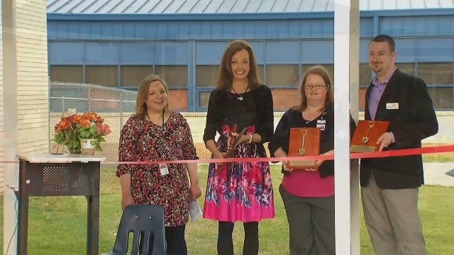 WEB EXTRA: Dedication Of 'Teaching Garden' At Tulsa's McClure Elementary School
