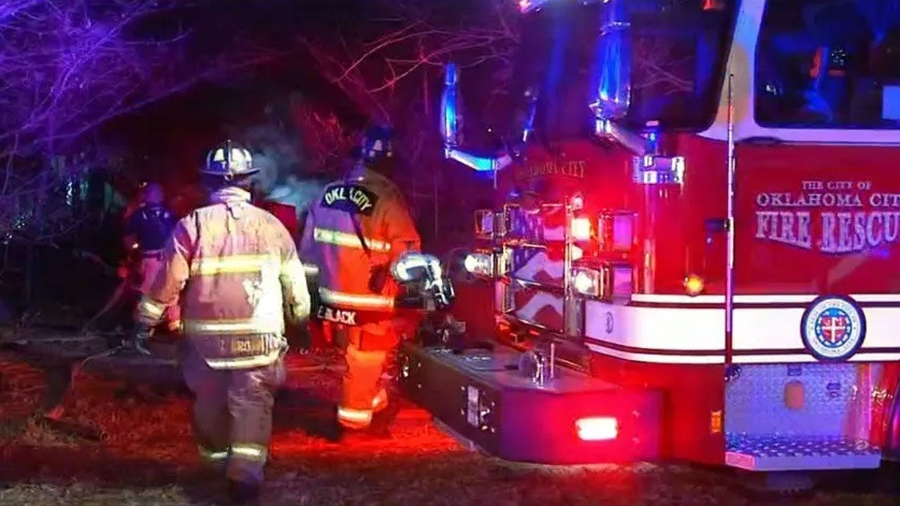 NE OKC Trailer Home Destroyed In Overnight Fire