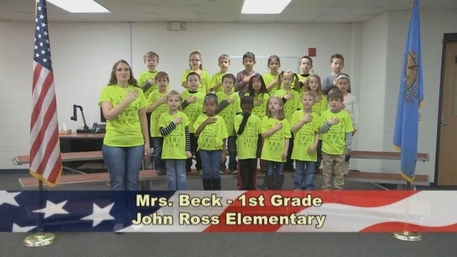 Mrs. Beck's 1st Grade Class at John Ross Elementary