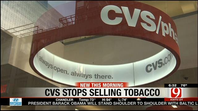CVS Stops Selling Tobacco Products