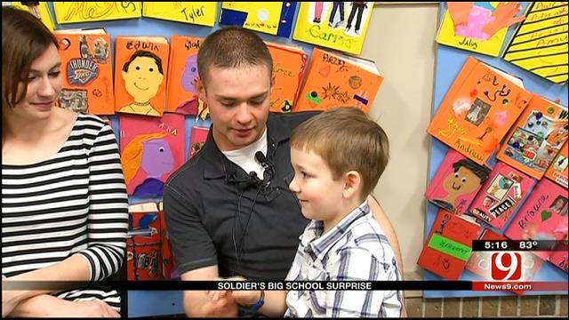 Oklahoma Soldier Surprises Son After Afghanistan Deployment