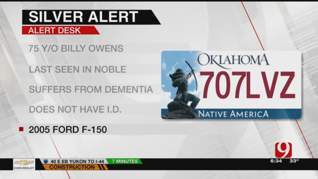 Silver Alert Issued For Noble Man