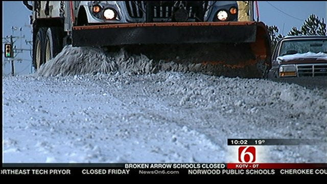 Road Crews Using Salt To Treat Tulsa Streets