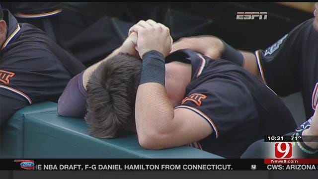 Josh Holliday Emotional After OSU Baseball Eliminated From College World Series