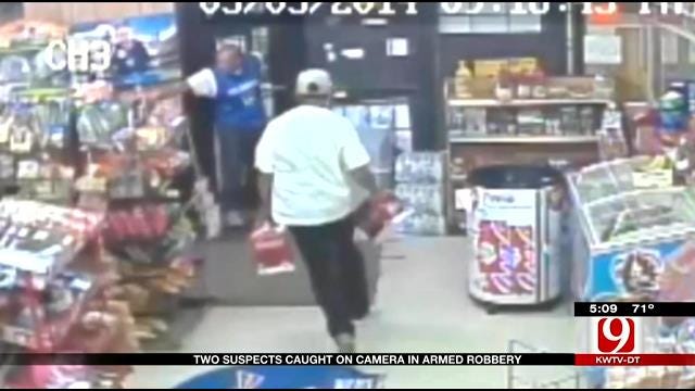 Two Suspects Caught On Camera In OKC Armed Robbery
