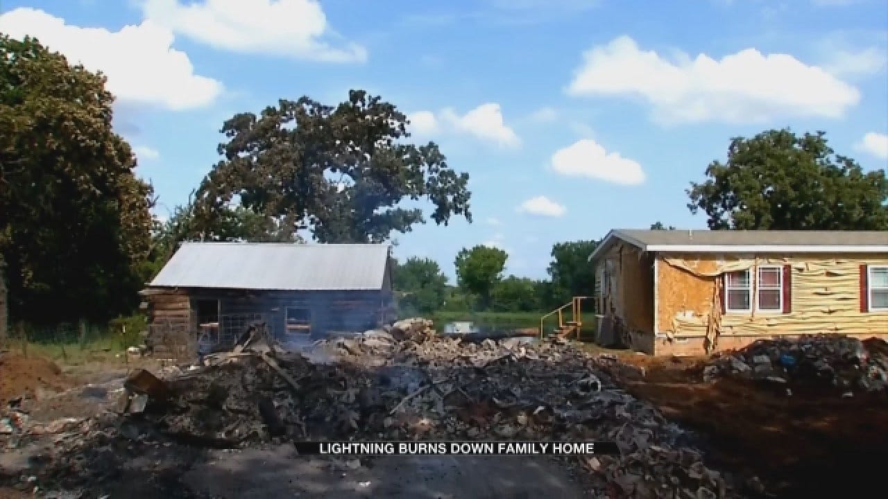 Bethel Acres Home Destroyed By Fire After Lightning Strike