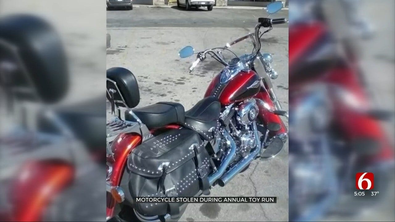 Thieves Steal Motorcycle During Toys for Tots Toy Run