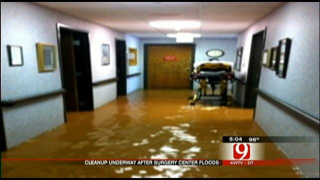Broken Water Line Causes Significant Water Damage To Midwest City Heart Hospital