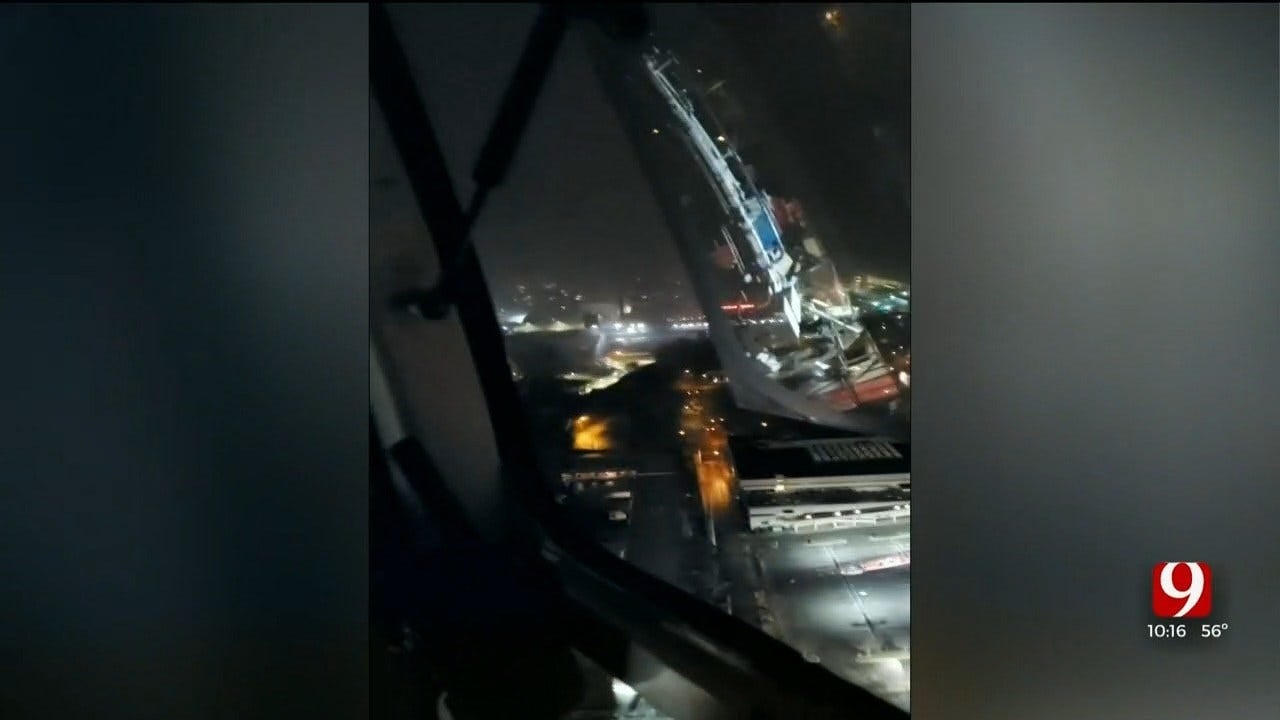 WATCH: Crane Operator Captures Incredible Video Of Nashville Tornado