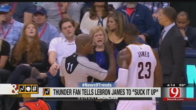 Trends, Topics & Tags: Audio Catches Thunder Fan Trash Talking Lebron James