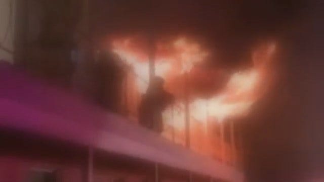 WEB EXTRA: Video Of Apartment Fire From Robert Ray