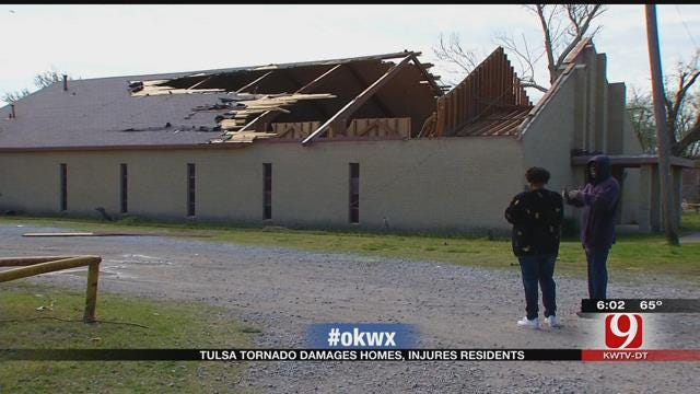 Tulsa Tornado Damages Homes, Church, And Injures Residents