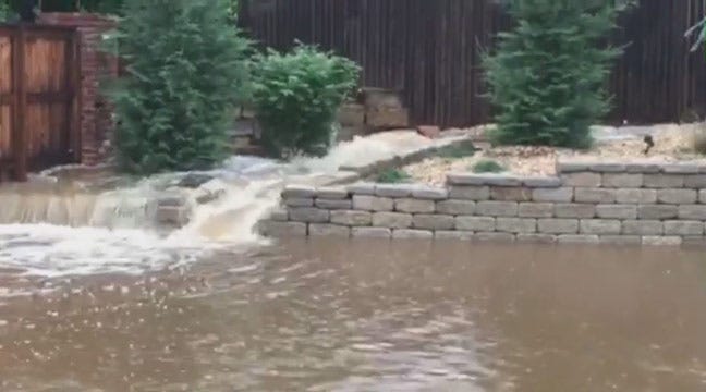 WEB EXTRA: Flooding In Jenks Off 121st Street