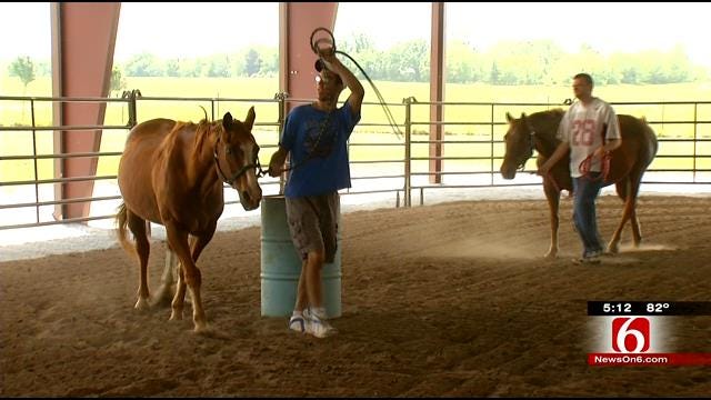 Vinita's Home Of Hope Trots Out New Covered Riding Arena