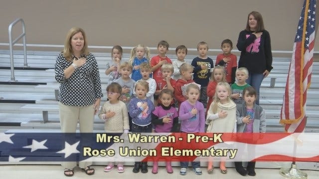 Mrs. Warren's Pre-K Class At Rose Union Elementary School