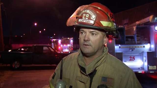 WEB EXTRA: Tulsa Fire Captain Jerry Sivandon Talks About The Fire
