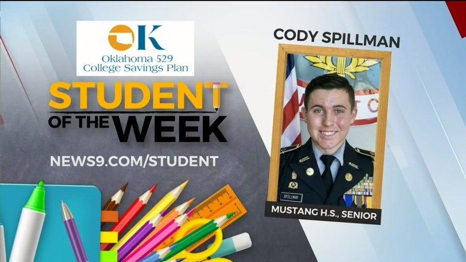 Student Of The Week: Cody Spillman, Mustang High School Senior