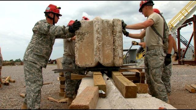 Oklahoma Soldiers Train For Mass Disasters, Rescues