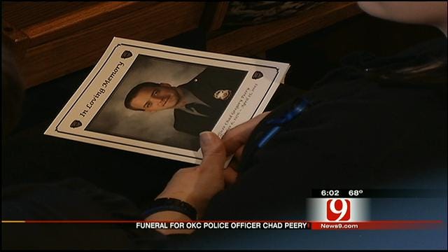 Hundreds Attend Funeral Of OKC Police Officer Chad Peery
