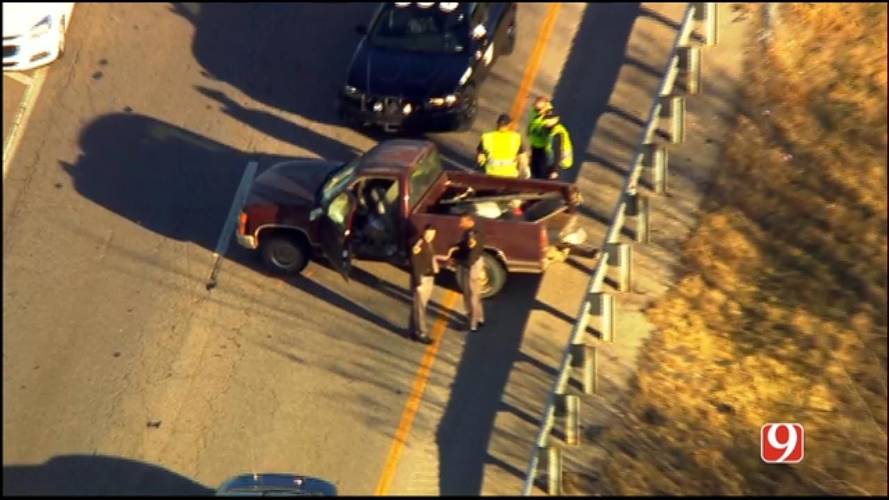 WEB EXTRA: SkyNews 9 Flies Over End Of Chase, Crash On WB I-40