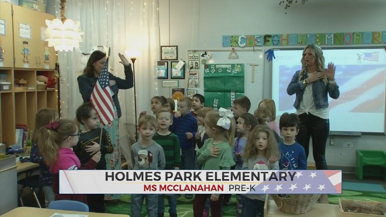 Daily Pledge: Holmes Park Elementary