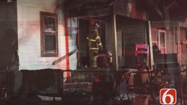 Two People Safe After Tulsa House Fire