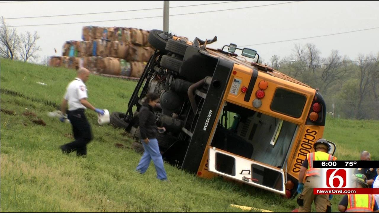 Tulsa Public Schools Releases Partial Video From Bus Crash