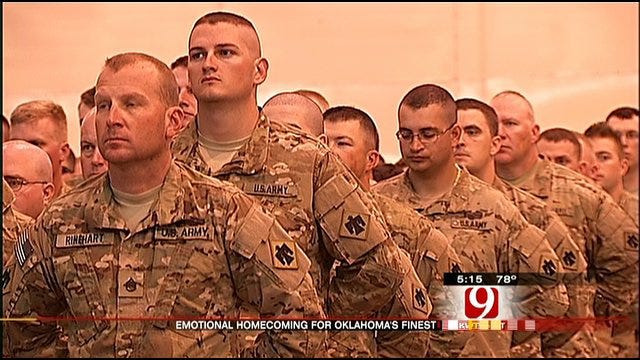 250 More Soldiers Return Home To Oklahoma Soil